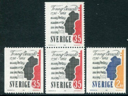 SWEDEN 1968 Berwald Death Centenary MNH / **.  Michel 601-02 - Nuevos