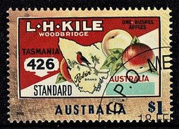 Australia 2016 Nostalgic Fruit Labels $1 Kile, Apples CTO - Used Stamps