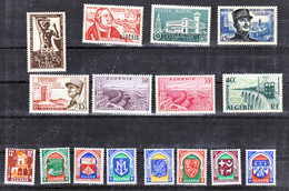 Algérie 332/340 1956 Neuf Avec Trace De Charnière* TB Mh Con Charnela Cote 27.25 - Volledig Jaar