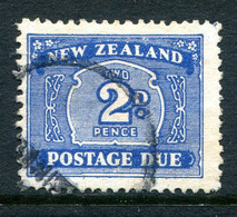 New Zealand 1939-49 Postage Dues - Single Wmk. - 2d Blue Used (SG D43) - Impuestos