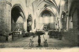 Laplume * Intérieur De L'église Du Village - Otros & Sin Clasificación