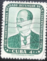Cuba - C10/20 - (°)used - 1957 - Michel 517 - Martin Morua Delgado - Usados