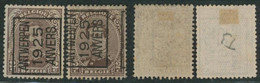 Albert I - N°136 Typo "Antwerpen 1925 Anvers" Position A/B Complet (n°108 Type I) - Typografisch 1922-26 (Albert I)