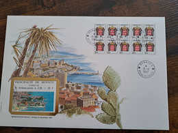 NICE LETTER MONACO  / BIG COVER / STAMPBOOKLET         ** BRIEF 123** - Libretti