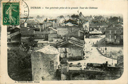 Duras * Vue Générale Prise De La Grande Tour Du Château - Autres & Non Classés