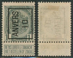 Armoires - N°81 + Typo "Anvers 10" Position Unique - Tipo 1906-12 (Stendardi)