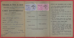 -- FEDERATION DE PÊCHE Du LOIRET / CARTE DEPARTEMENTALE / TAXE PISCICOLE ORDINAIRE Et SUPLEMENT  1984 - Cartas & Documentos