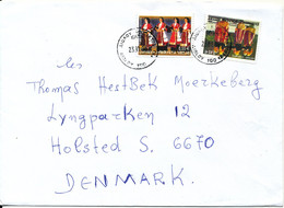 Greece Cover Sent To Denmark 23-1-2006 Topic Stamps - Covers & Documents