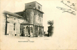 Mas D'agenais * 1904 * Place Et église Du Village - Sonstige & Ohne Zuordnung