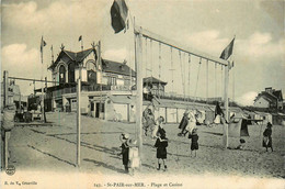 St Pair Sur Mer * La Plage Et Le Casino * Kursaal * Balançoire Jeux D'enfants - Saint Pair Sur Mer