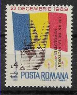 1990 ROUMANIE 3915** Révolution, Drapreau, Surchargé - Unused Stamps
