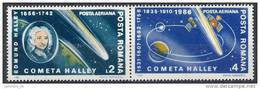 1986 ROUMANIE PA 299-300** Espace, Comète Halley - Ongebruikt