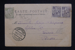 MONACO- Carte Postale (Nice ) Pour Varsovie En 1903 - L 124085 - Lettres & Documents