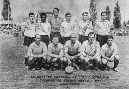 CP De L'équipe 1ère De Football De L'U.S.QUEVILLY En 1967 (avec Dédicaces). - Le Grand-Quevilly
