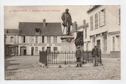 - CPA BEAUVAIS (60) - La Place Ernest Gérard 1909 (IMPRIMERIE LA RÉPUBLIQUE DE L'OISE) - - Beauvais