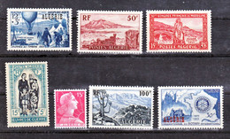 Algérie 325/331  1955 Neuf Avec Trace De Charnière* TB Mh Con Charnela Cote 17.25 - Annate Complete