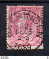 Belgique N° Y&T 46 Oblitération Centrale Beeringen - 1884-1891 Leopold II