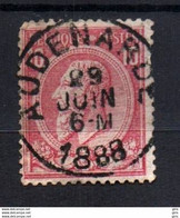 Belgique N° Y&T 46 Oblitération Centrale AUDENARDE - 1884-1891 Leopold II
