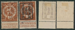 Pellens - N°109 Préo "Tongres 1913 Tongeren" Position A/B Complet (n°2240) - Rolstempels 1910-19