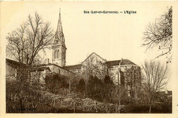 Sos * L'église Du Village - Other & Unclassified