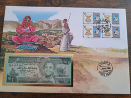 BANKNOTEN BRIEF - BANKNOTE COVER     - ETHIOPIA       ** BRIEF 158 ** - Sonstige & Ohne Zuordnung