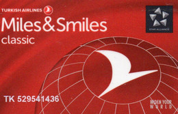 Carte Fidélité - Turquie - Turkish Airlines - Miles&Miles - Türkei