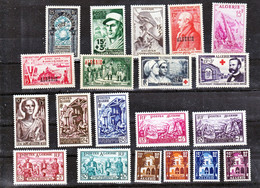 Algérie 308/324  1954 Neuf Avec Trace De Charnière* TB Mh Con Charnela Cote 63.25 - Años Completos