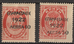 Grecia 1923 Segnatasse Del 1901-- N. 314/315  Catalogo Unificato Usato - Usados