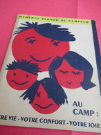 Mémento PERNOD Du Campeur/ Au Camp : Votre Vie, Votre Confort, Votre Joie/Vers 1960     OEN26 - Other & Unclassified