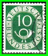 ALEMANIA ( GERMANY ) (..REPUBLICA FEDERAL..)  SELLO – AÑO 1951 “ SERIE BASICA CUERNO POSTAL Y CIFRAS - Used Stamps