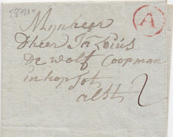 28721# LETTRE CERCLE ROUGE A Datée ANTWERPEN SEPTEMBRE 1778 Pour AALST ALOST ANVERS - 1714-1794 (Oostenrijkse Nederlanden)