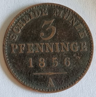 Prussia 3 Pfenninge 1856 (A) - Taler & Doppeltaler