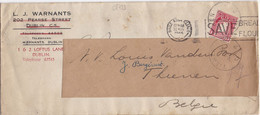 28733# IRLANDE LETTRE TARIF IMPRIME Obl BAILE ATHA CLIATH 1946 DUBLIN Pour TIENEN BELGIQUE BELGIE - Briefe U. Dokumente