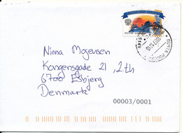 Russia Cover Sent To Denmark 10-7-2013 With Special Single Stamp - Covers & Documents