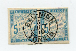 EMISSIONS GENERALES TAXE N°18 AVEC OBLITERATION BAC-NINH 3 AOUT 10 TONKIN - Postage Due