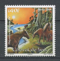 POLYNESIE 2014 N° 1053 ** Neuf MNH Superbe Chevaux Horses Année Lunaire Chinoise Cheval Animaux - Nuevos