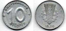 RDA - DDR 10 Pfennig 1950 E TTB - 10 Pfennig
