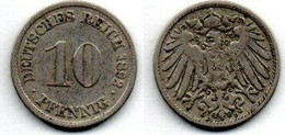 Allemagne - 10 Pfennig 1892 D TB - 10 Pfennig