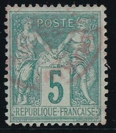 France N°75 - Oblitéré CàD Rouge Des Imprimés - TB - 1876-1898 Sage (Type II)