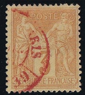 France N°86 - Oblitéré CàD Rouge Des Imprimés - TB - 1876-1898 Sage (Type II)