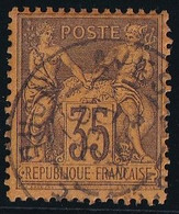 France N°93 - Oblitéré - TB - 1876-1898 Sage (Type II)