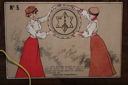 1910's CPA Ak Publicité Illustrateur Pub Chevrons Englebert Litho Pneu Belgique Liège Rare !!! - Advertising