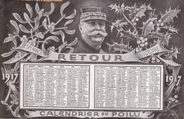 1916 Calendrier Du Poilu 1917 Avec Son Timbre Jusqu'au Bout Rare - Patriottisch