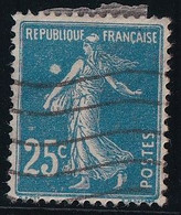 France N°140 - Variété Tache Parasite - Oblitéré - TB - 1906-38 Säerin, Untergrund Glatt