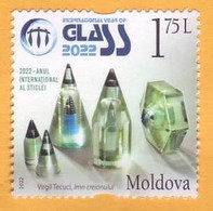 2022  Moldova Moldavie  Stamps Issue „2022: The UN International Year Of Glass” 1v Mint - Moldova