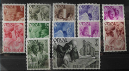1941 : Cob 556** - 567**: 4ème Orval (sans  Charnière D62 ) - Unused Stamps
