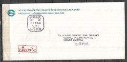 USED AIR MAIL COVER CHINA TO PAKISTAN METER MARK - Other