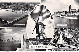 49 - SAINT MATHURIN :  Multivues - CPSM Dentelée Village Noir Blanc Format CPA - Maine Et Loire - Autres & Non Classés