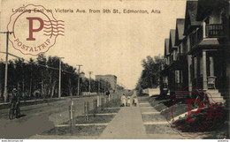 CANADA - LOOKING EAST ON VICTORIA AVENUE FROM 9TH ST EDMONTON, ALTA - Edmonton