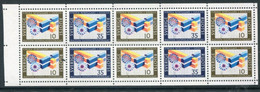 SWEDEN 1967 Finnish Settlers In Sweden Booklet Pane MNH / **.  Michel 584-85 - Unused Stamps